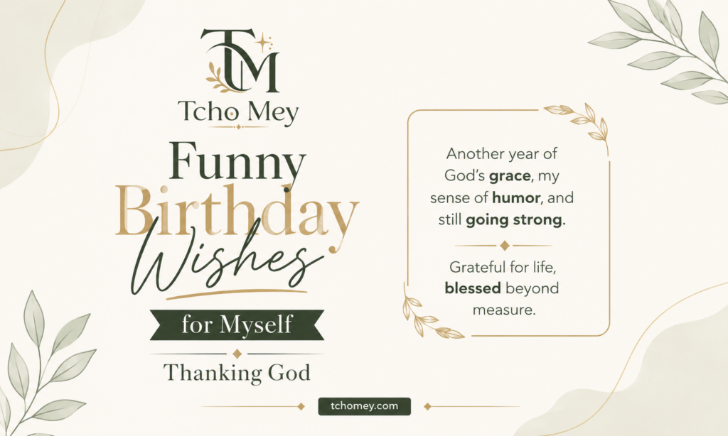 Funny Birthday Wishes for Myself Thanking God