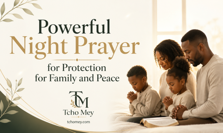 Powerful Night Prayer for Protection for Family and Peace
