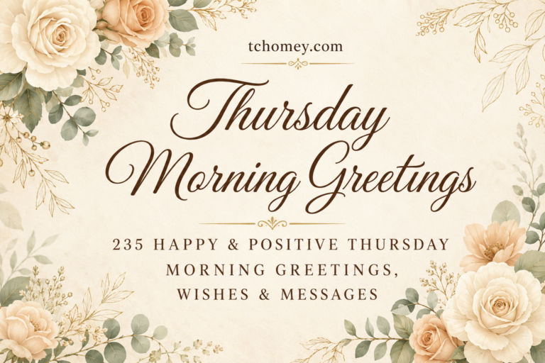 235 Happy & Positive Thursday Morning Greetings, Wishes & Messages