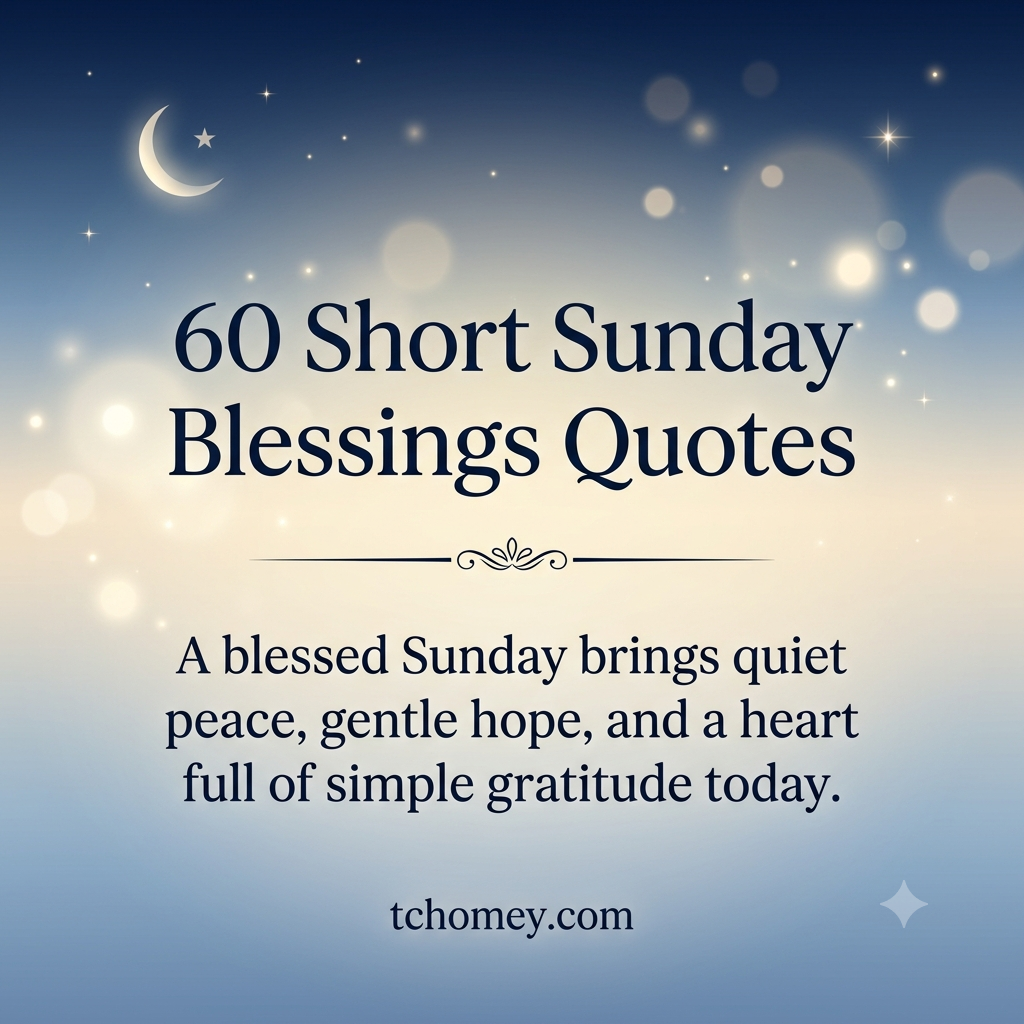 60 Short Sunday Blessings Quotes