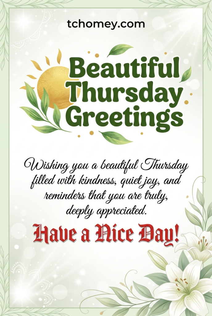 Beautiful Thursday Greetings