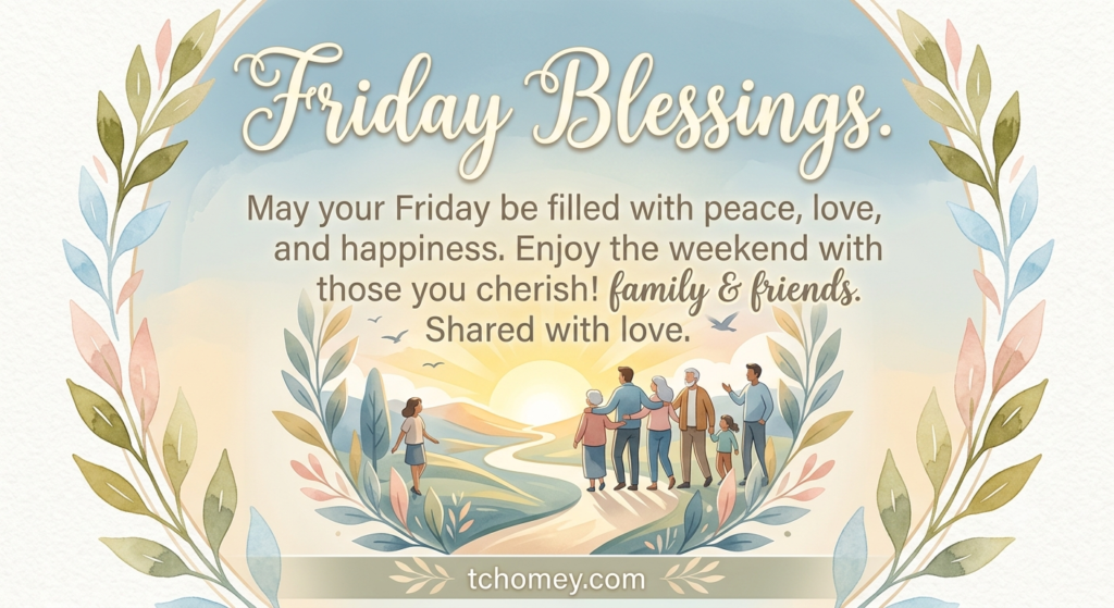 Friday Blessings to Share with Family and Friends