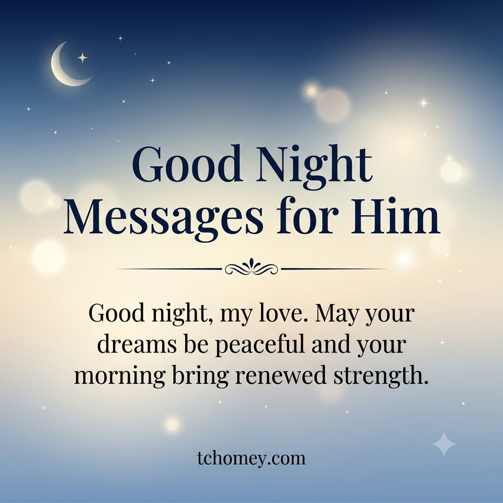 Good Night Messages for Him