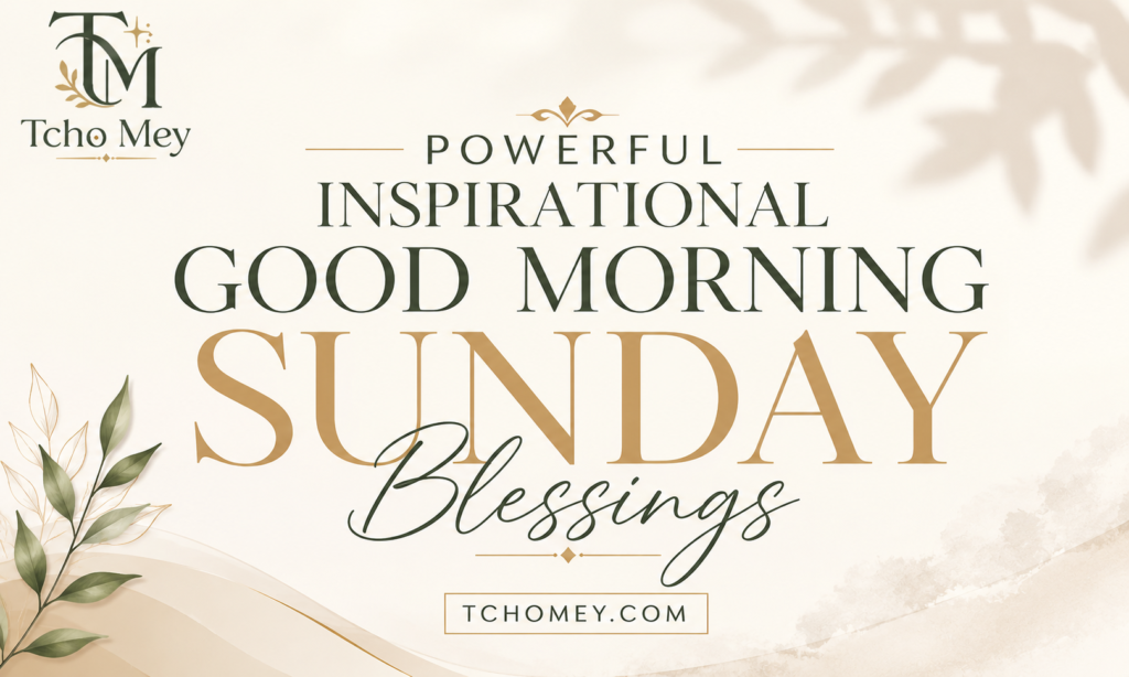 Powerful Inspirational Good Morning Sunday Blessings