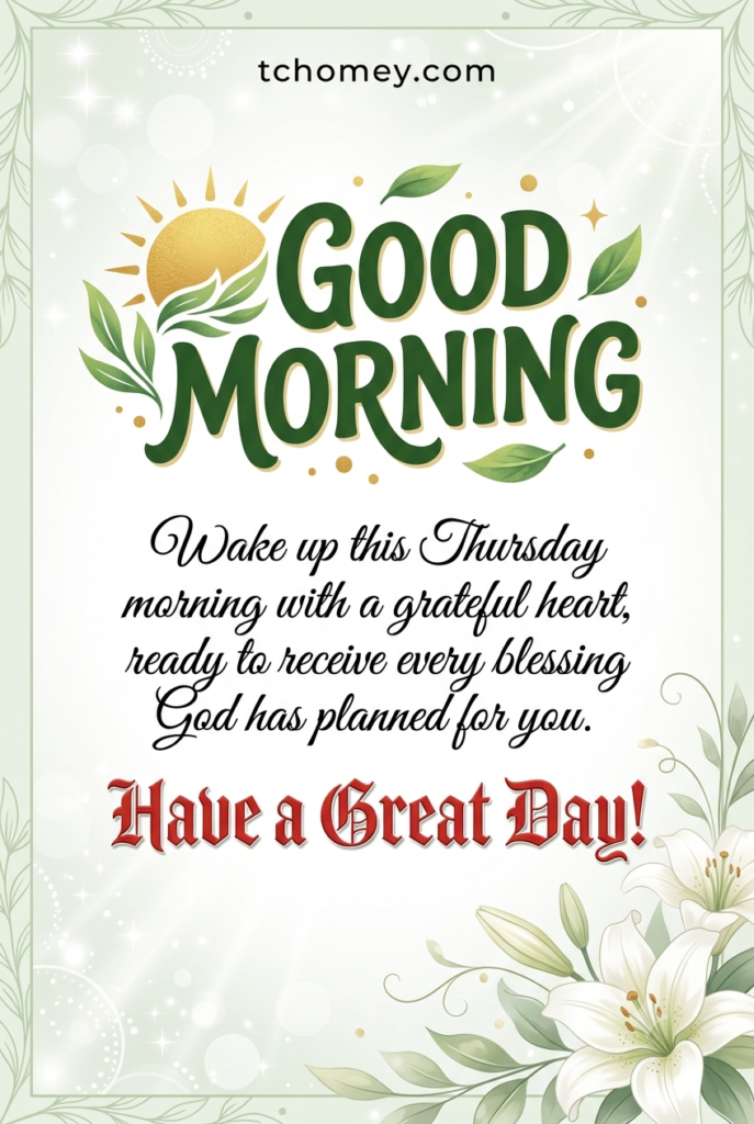 Thursday Morning Blessings