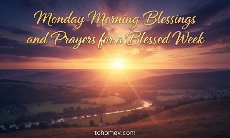 Monday Morning Blessings and Prayers for a Blessed Week