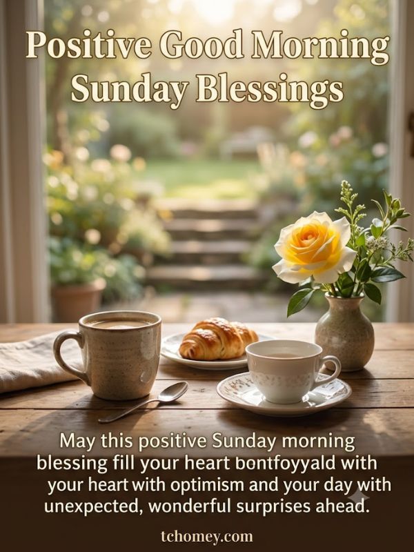 Positive Good Morning Sunday Blessings